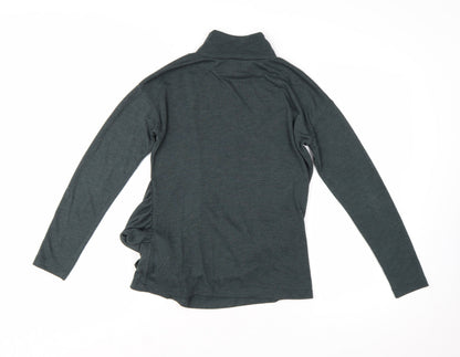 Great Plains Women’s Grey Roll Neck Tie Pullover Jumper XS