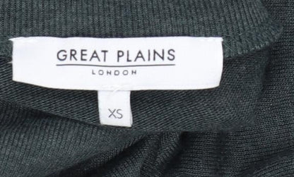 Great Plains Women’s Grey Roll Neck Tie Pullover Jumper XS
