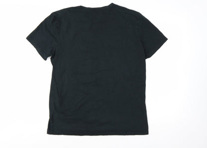 Polo Ralph Lauren Men's Black Large Custom Fit Cotton T-Shirt
