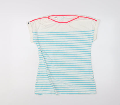 Tribord Womens Multicoloured M Nautical Stripe Boat Neck T-Shirt