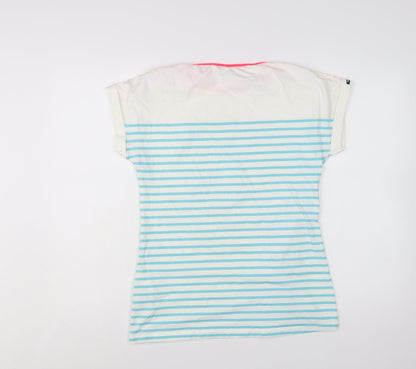 Tribord Womens Multicoloured M Nautical Stripe Boat Neck T-Shirt