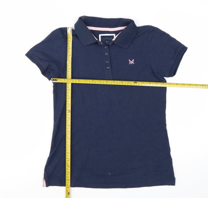 Crew Clothing Women’s Blue Polo Shirt Size 10 Cotton Classic Fit