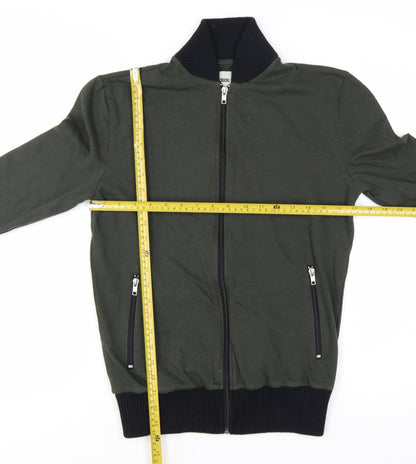 ASOS Men's Green Full Zip Cotton Sweatshirt XS