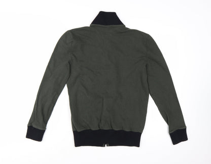 ASOS Men's Green Full Zip Cotton Sweatshirt XS