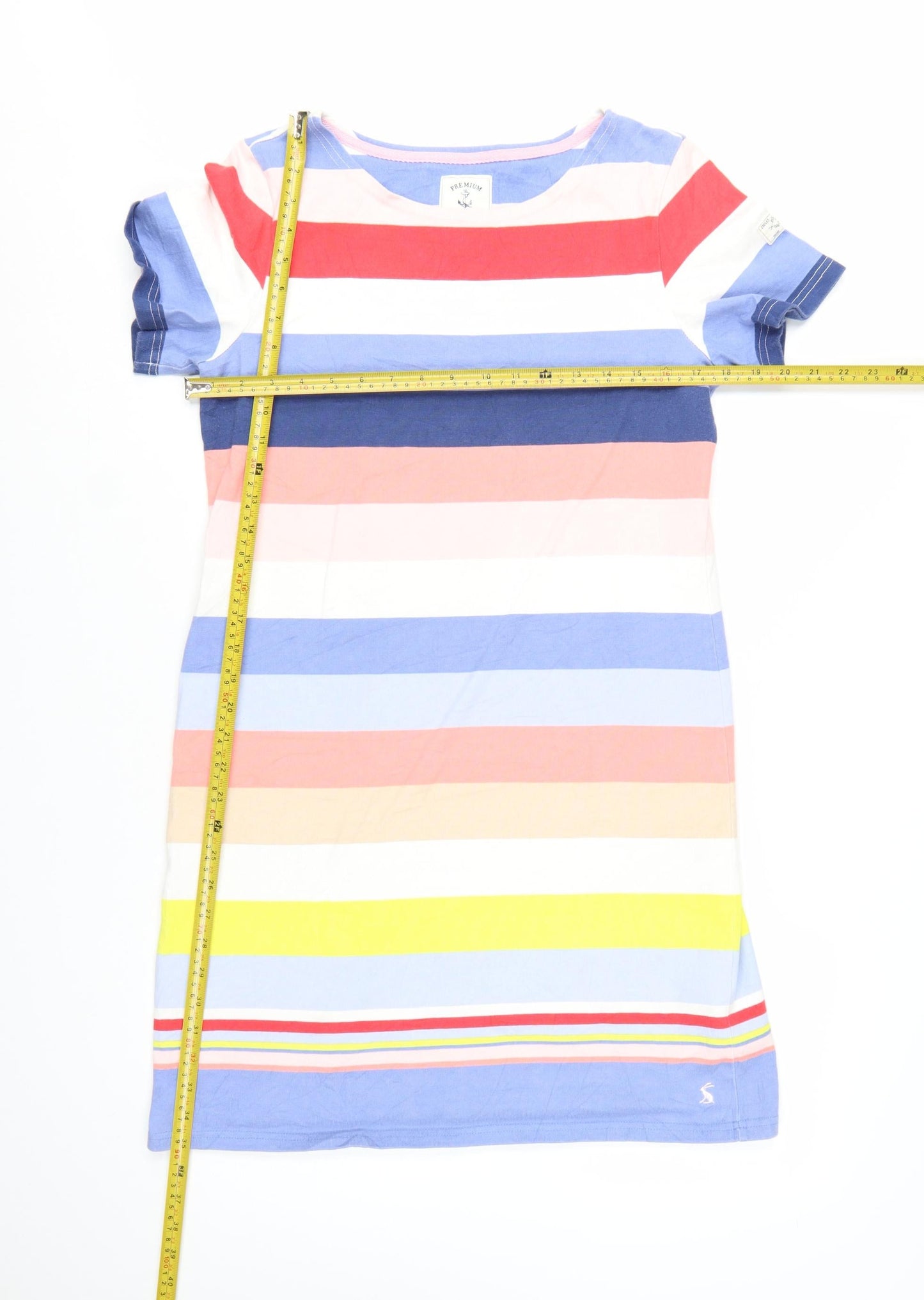 Joules Women’s Multicoloured Stripe Cotton T-Shirt Dress Size 14
