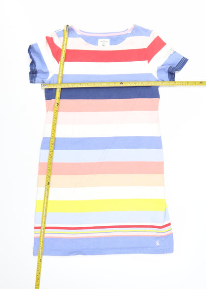 Joules Women’s Multicoloured Stripe Cotton T-Shirt Dress Size 14