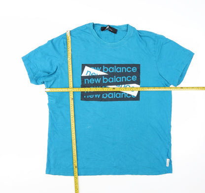 New Balance Men's Blue Graphic Print XL T-Shirt
