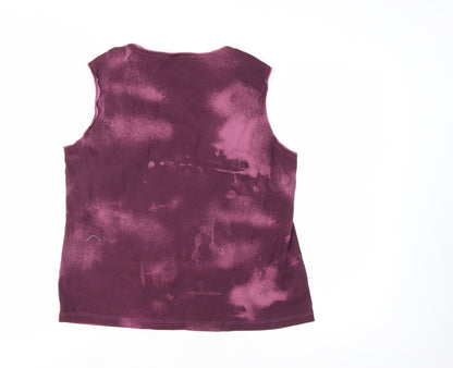 Principles Women's Purple Floral Cotton Sleeveless Camisole Top Size 18