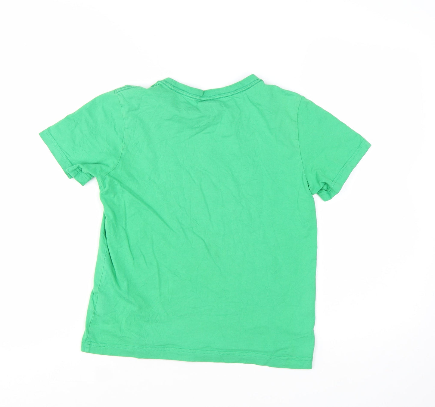Puma Boys Green Short Sleeve Crew Neck Graphic Print T-Shirt Size 12