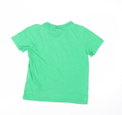 Puma Boys Green Short Sleeve Crew Neck Graphic Print T-Shirt Size 12