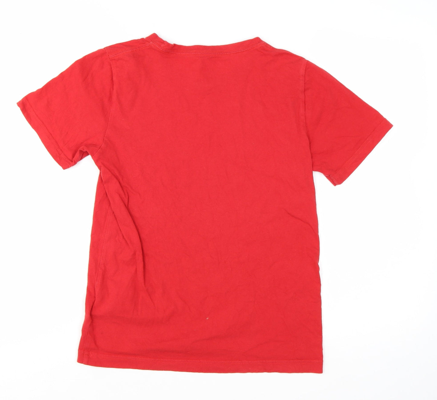 Jordan Boys Red Zion Graphic Print T-Shirt Size 12-13 Years