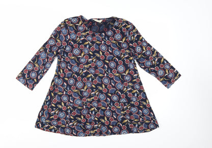 Seasalt Cornwall Women's Multicoloured Floral Tunic Top UK 14