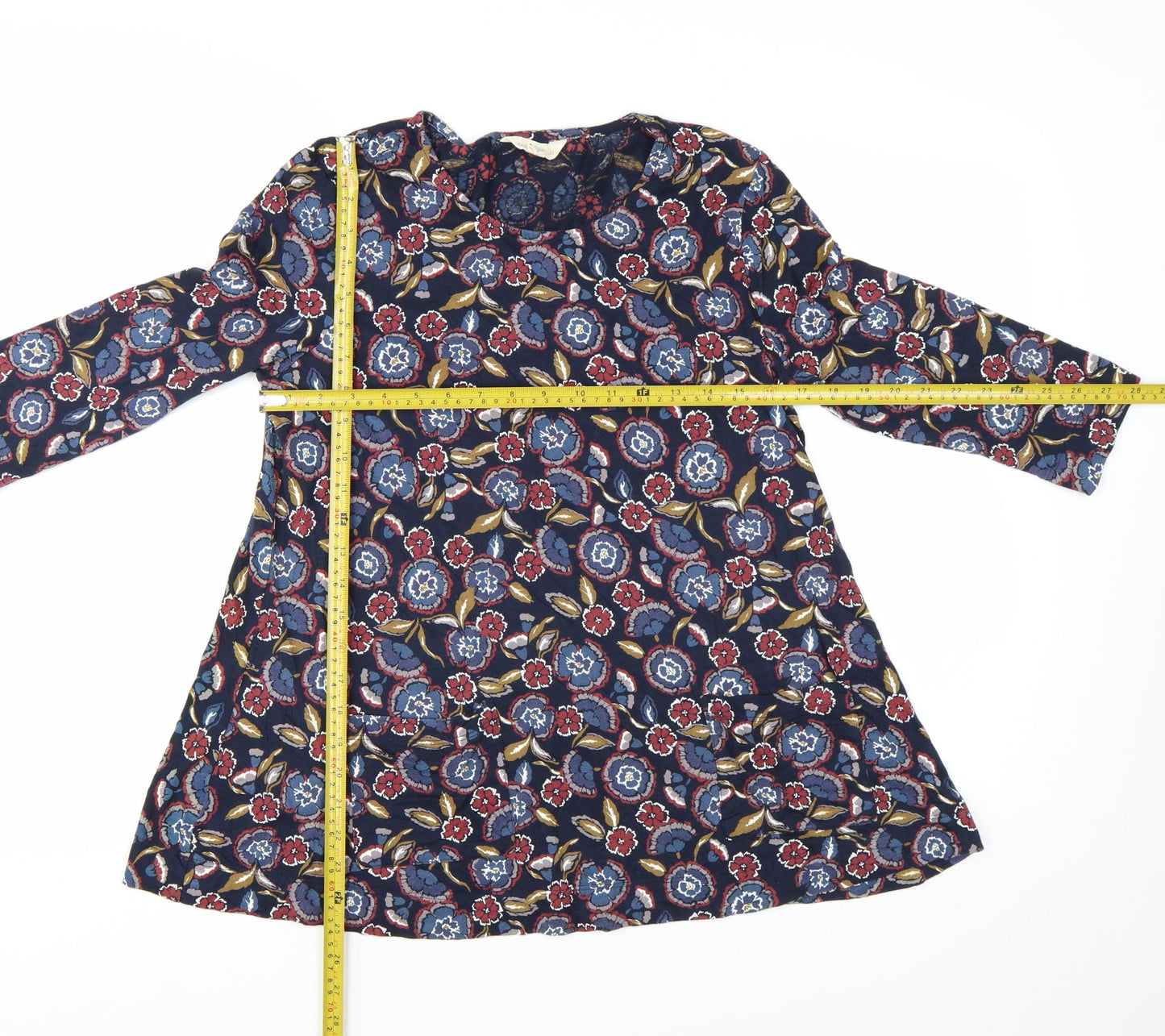 Seasalt Cornwall Women's Multicoloured Floral Tunic Top UK 14