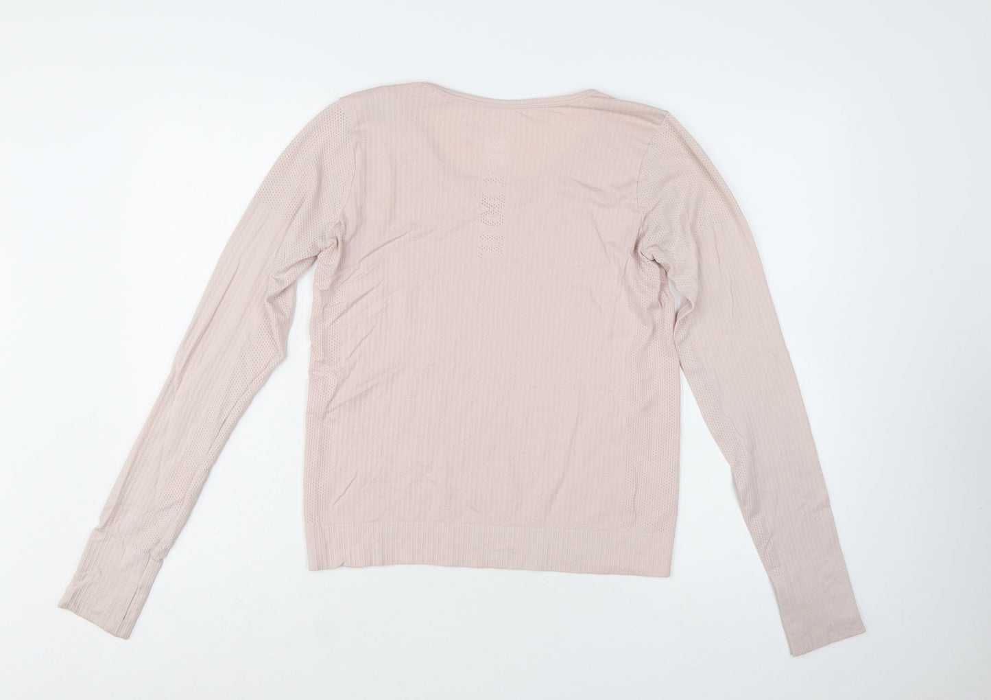 Nike Women's Beige Dri-FIT Long Sleeve Running Top Size M