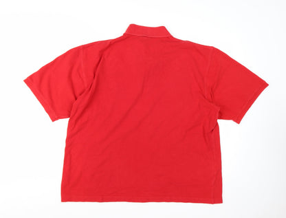 Liverpool FC Men's Red Cotton Polo Shirt XL Classic Fit