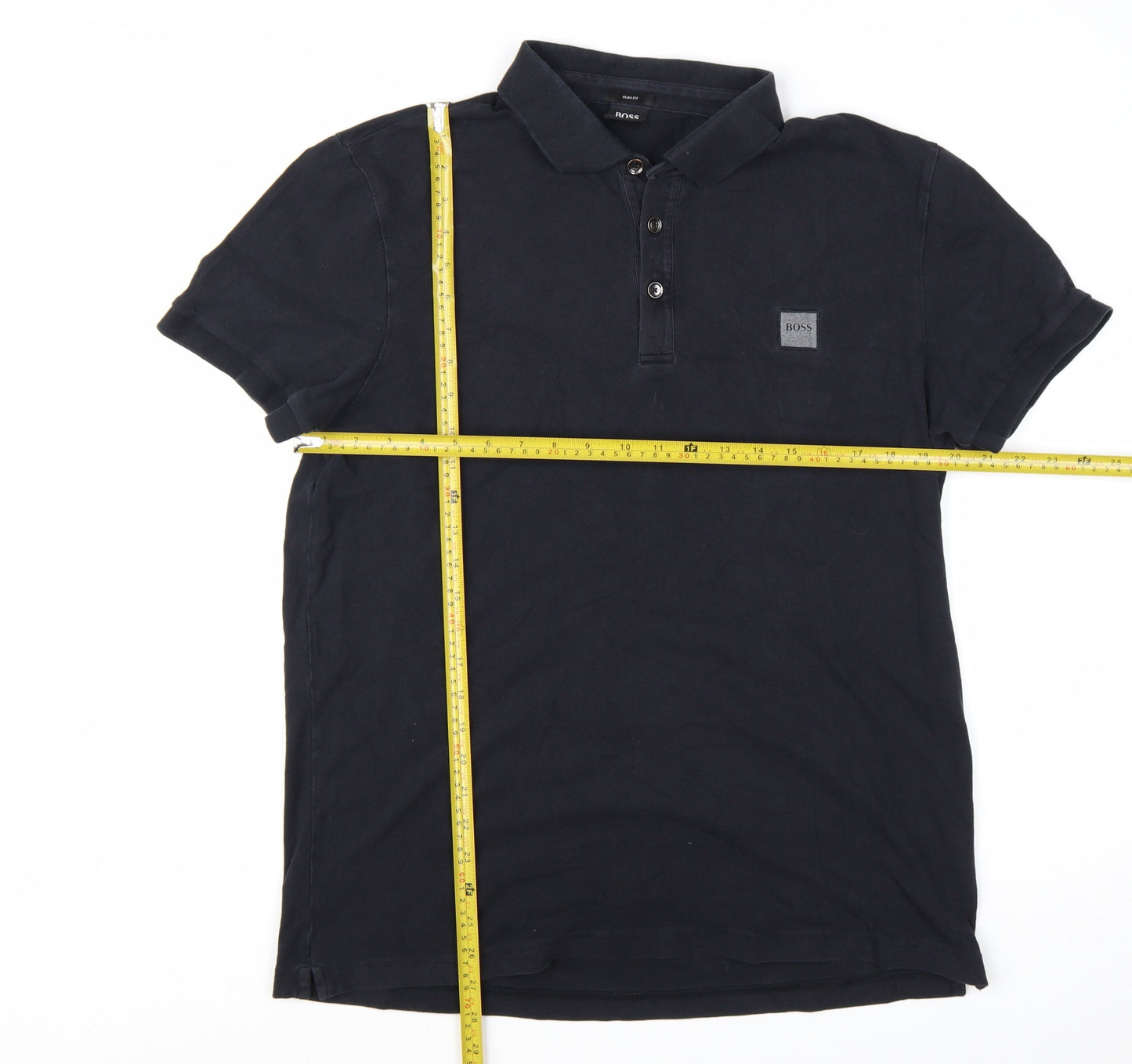 Hugo Boss Men’s Black Slim Fit Polo Shirt XXL Cotton Elastane