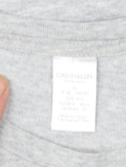 Calvin Klein Women Grey Basic Cotton Short Sleeve T-Shirt M