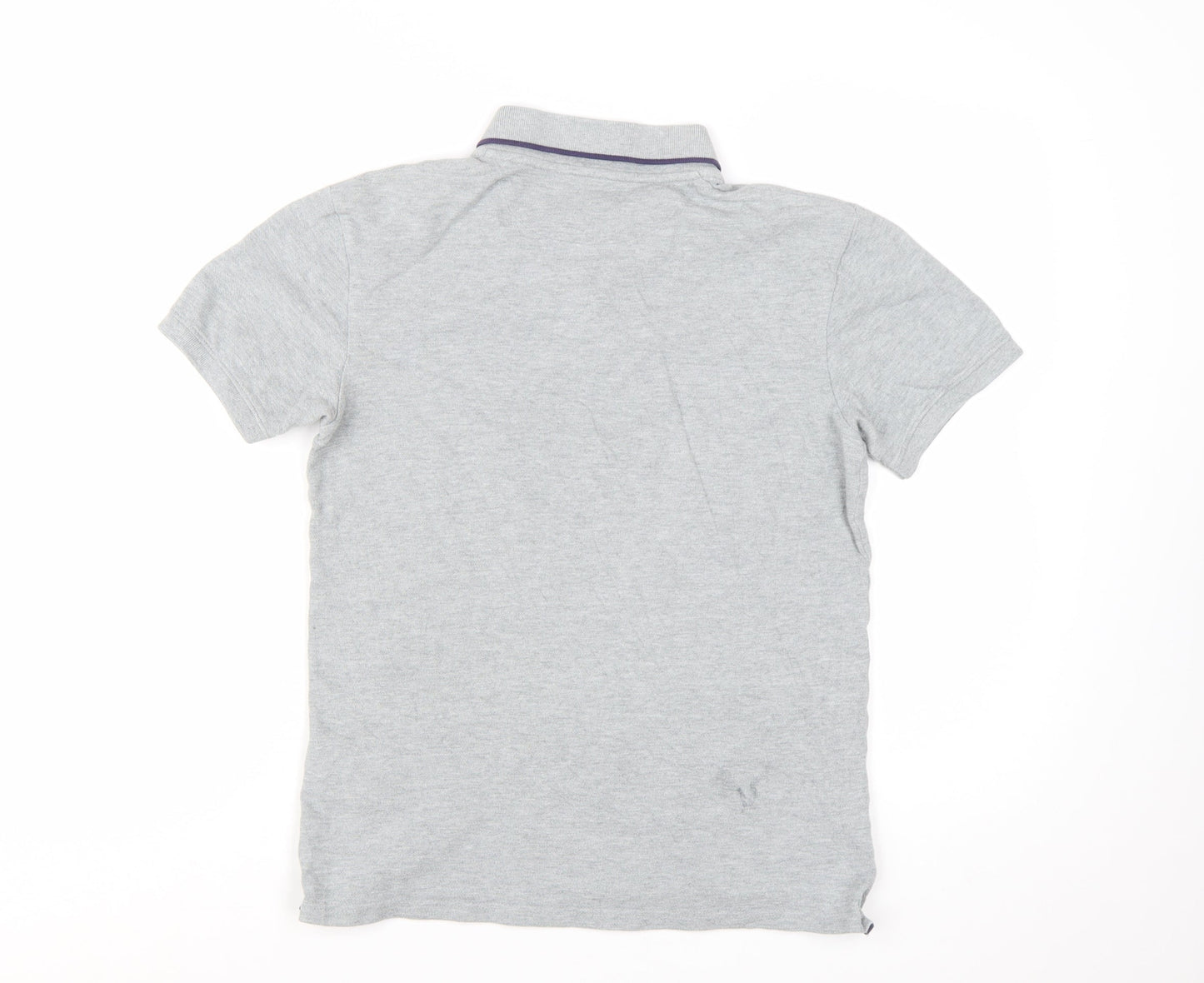Timberland Men's Grey Slim Fit Cotton Polo Shirt Size S