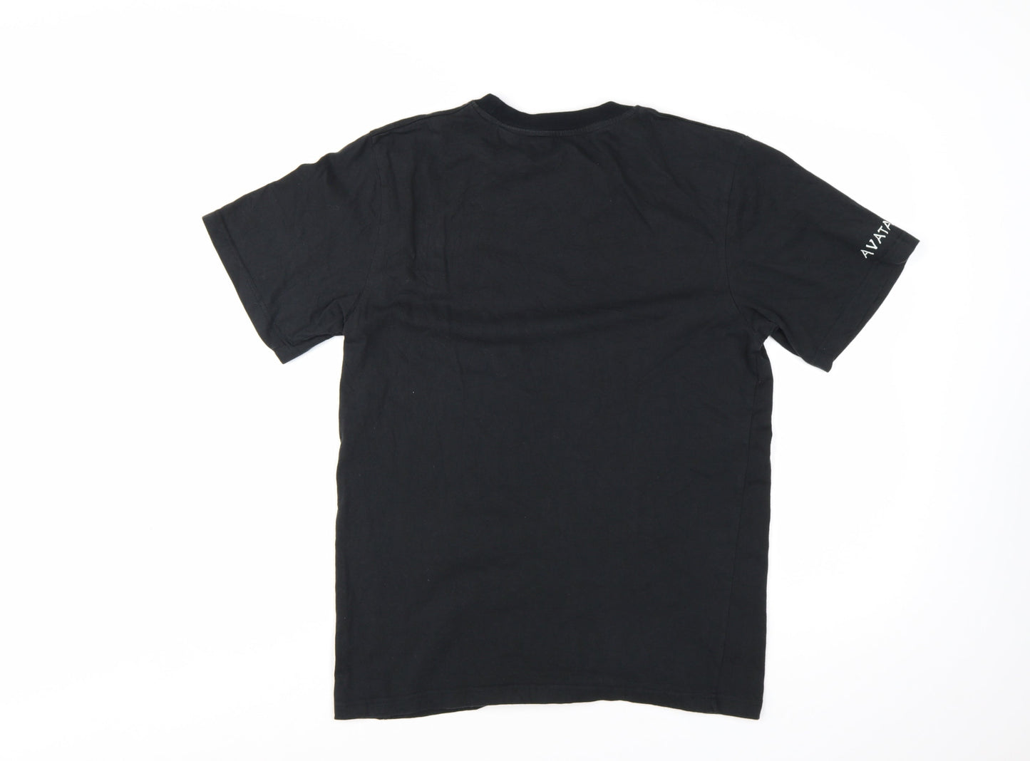 Avatar Black Graphic T-Shirt Men Medium Classic Fit Cotton Short Sleeve