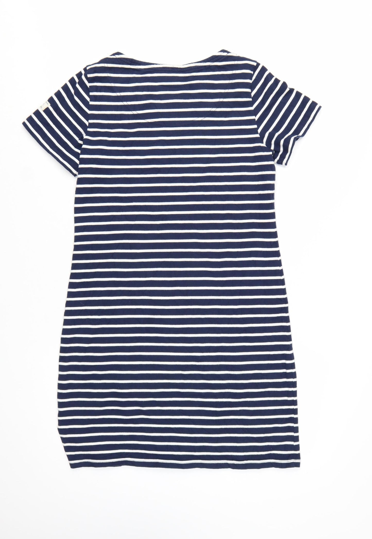 Joules Womens Blue White Striped Cotton T-Shirt Dress Size 12