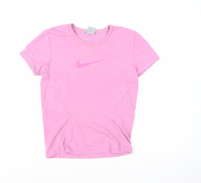 Nike Women's Pink Dri-FIT Athletic T-Shirt Size S