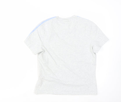 Adidas Women's Grey Short Sleeve Crew Neck Basic T-Shirt Size M