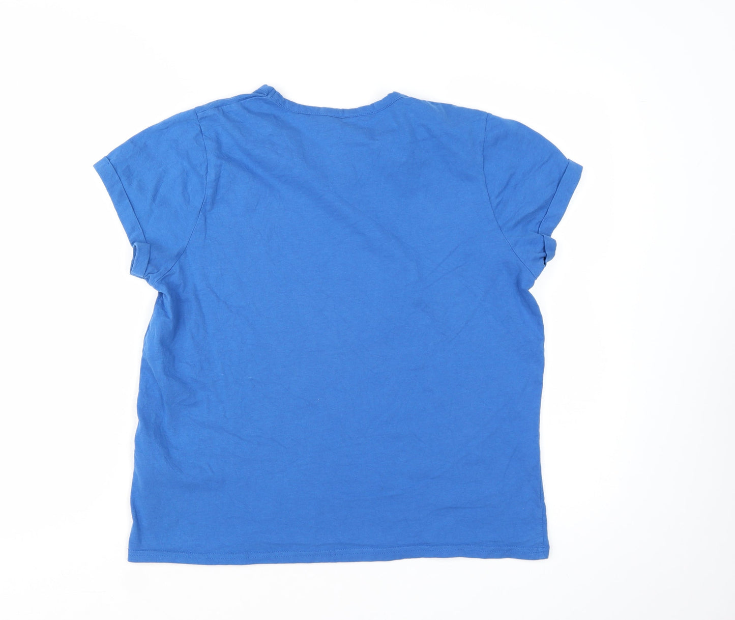 U.S. Polo Assn. Boys Blue Cotton Short Sleeve Logo T-Shirt Size 14 Years