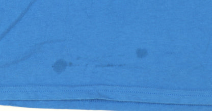 U.S. Polo Assn. Boys Blue Cotton Short Sleeve Logo T-Shirt Size 14 Years