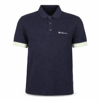 Ben Sherman Men's Blue Polo Shirt Size S 100% Cotton Casual Top