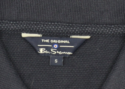 Ben Sherman Men's Blue Polo Shirt Size S 100% Cotton Casual Top