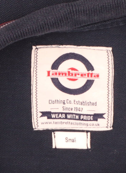 Lambretta Men's Blue Small Polo Shirt Cotton Button Down