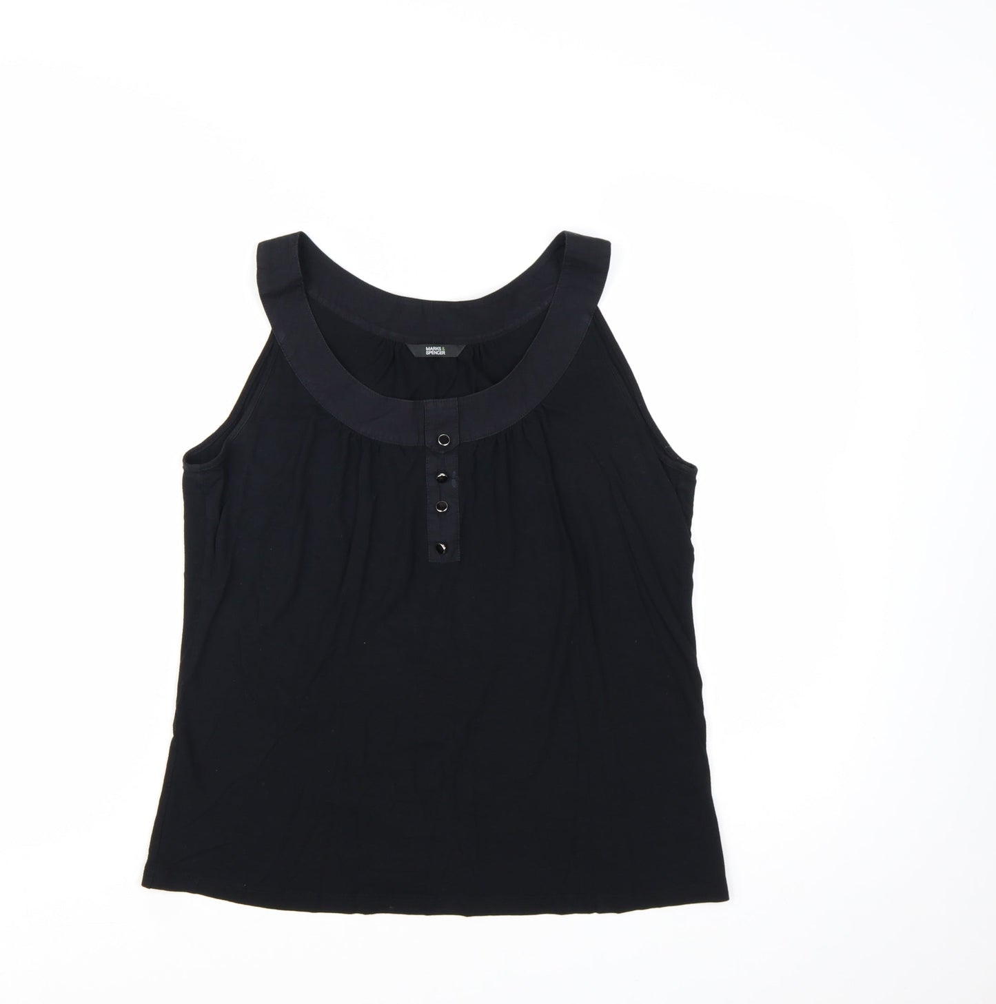 Marks and Spencer Women’s Black Size 12 Sleeveless Tank Top