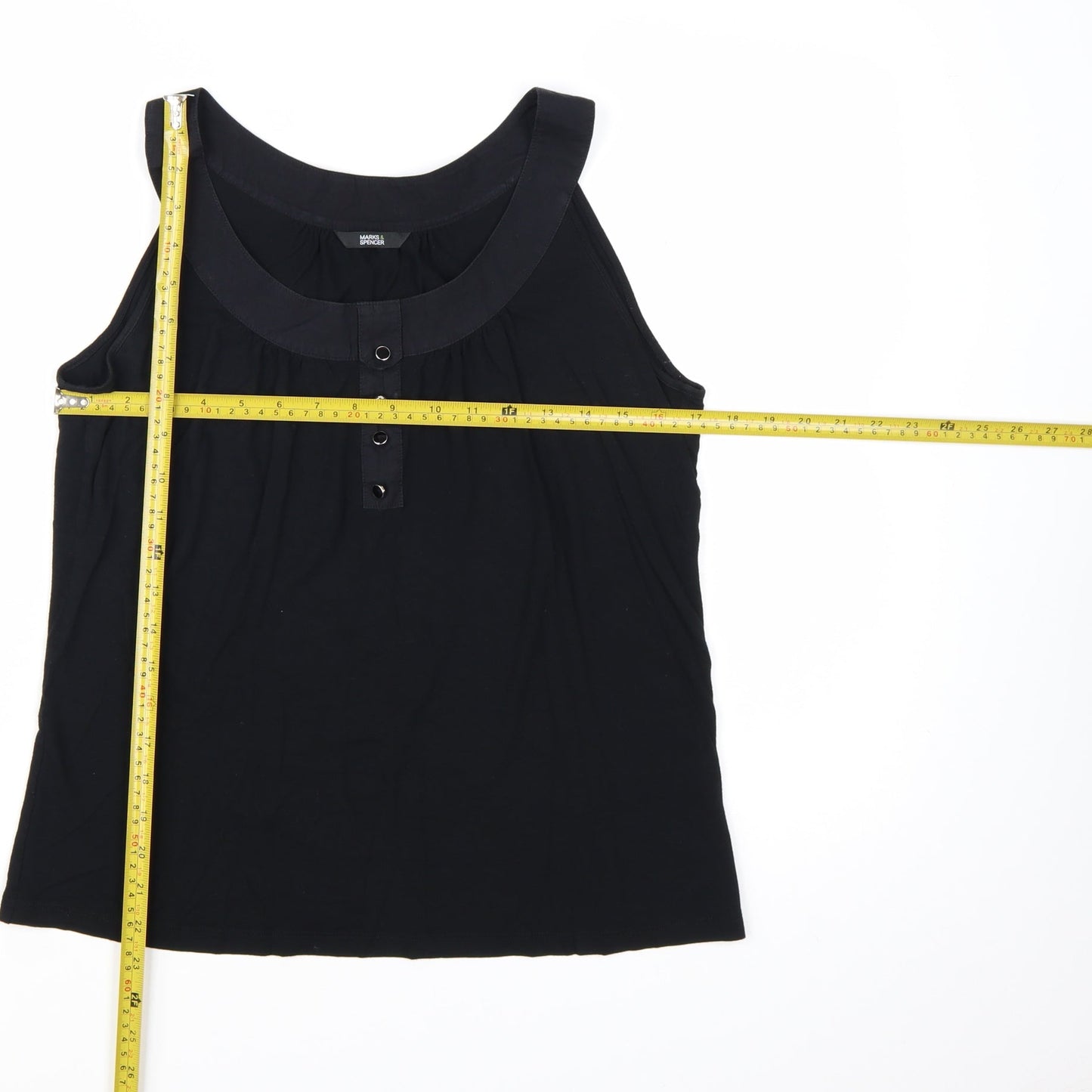 Marks and Spencer Women’s Black Size 12 Sleeveless Tank Top