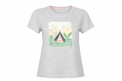 Mountain Warehouse Womens Grey Cotton T-Shirt UK 14 Outdoor
