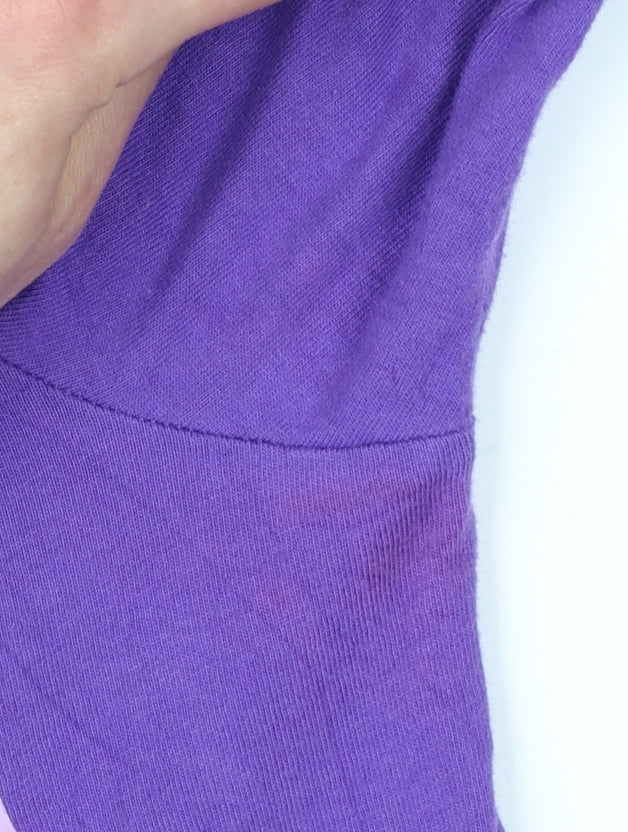 Calvin Klein Girls Purple Long Sleeve Cotton T-Shirt Size 8-10 Years