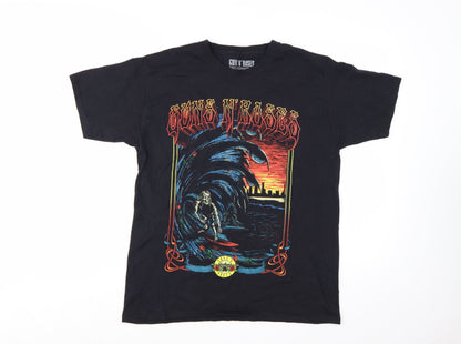 Guns N' Roses Women's Black Medium Graphic Rock T-Shirt
