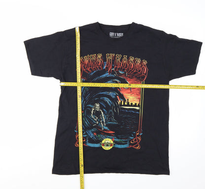 Guns N' Roses Women's Black Medium Graphic Rock T-Shirt