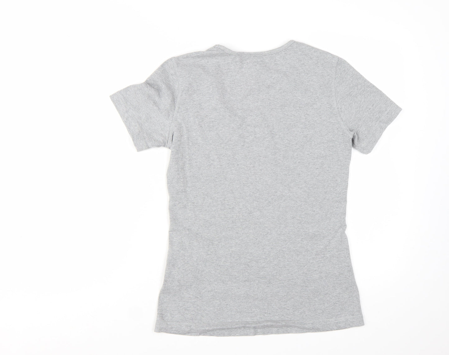 Champion Womens Grey Basic Jersey T-Shirt L Slim Fit Casual Top