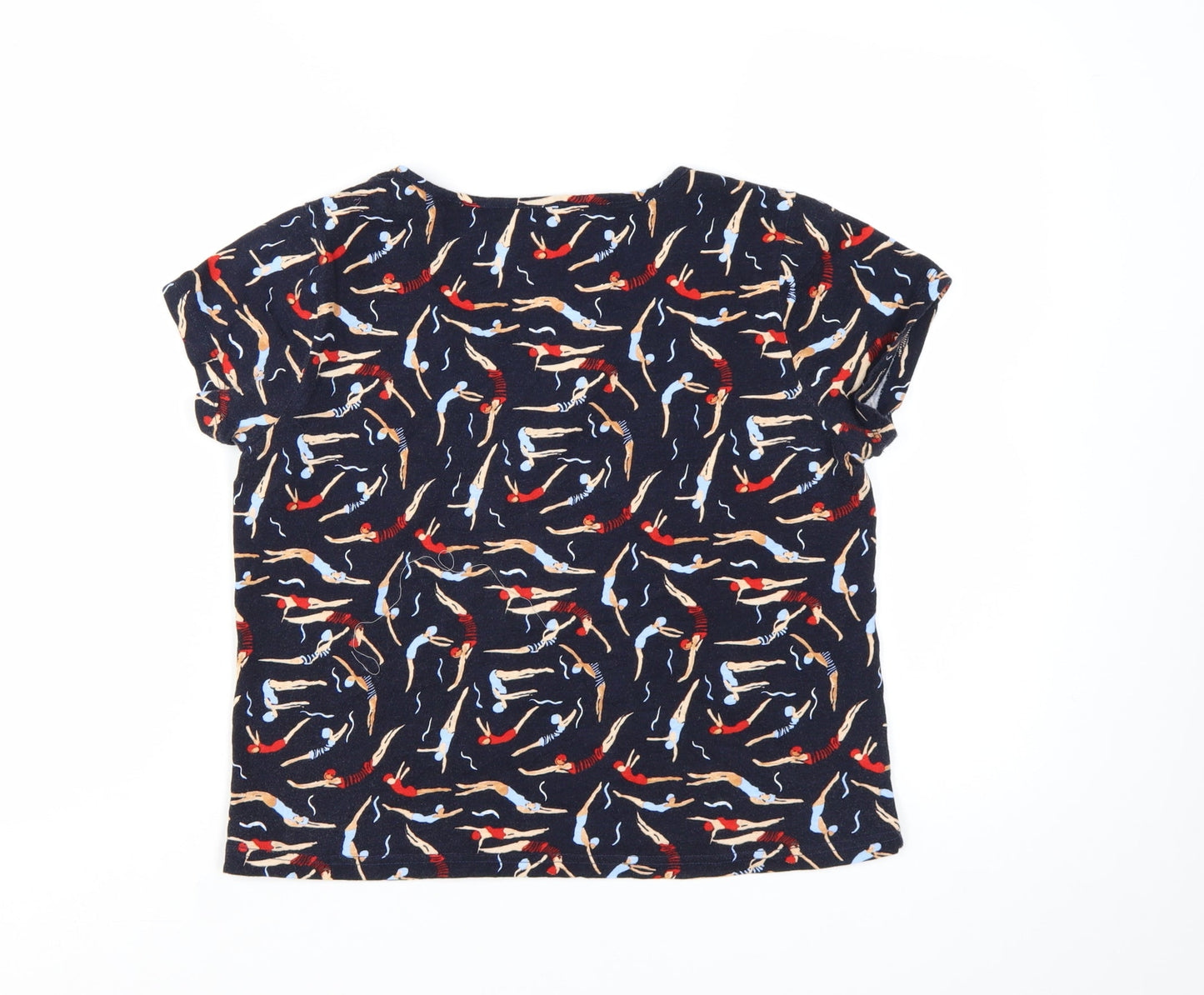 Laura Ashley Women's Multicoloured Cotton T-Shirt UK 12