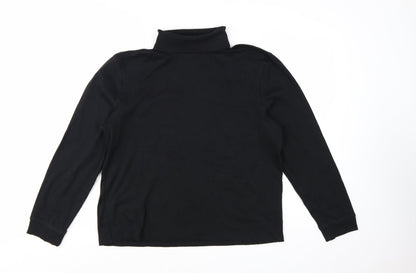 Mountain Warehouse Women Black XL Roll Neck Thermal Long Sleeve Top