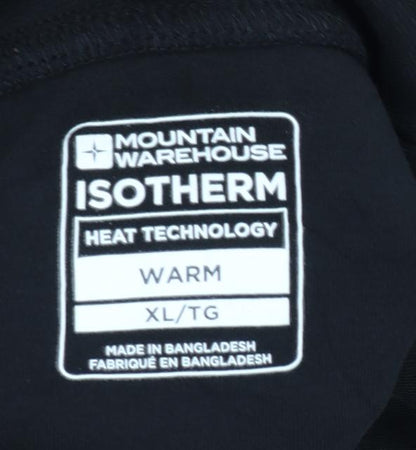 Mountain Warehouse Women Black XL Roll Neck Thermal Long Sleeve Top