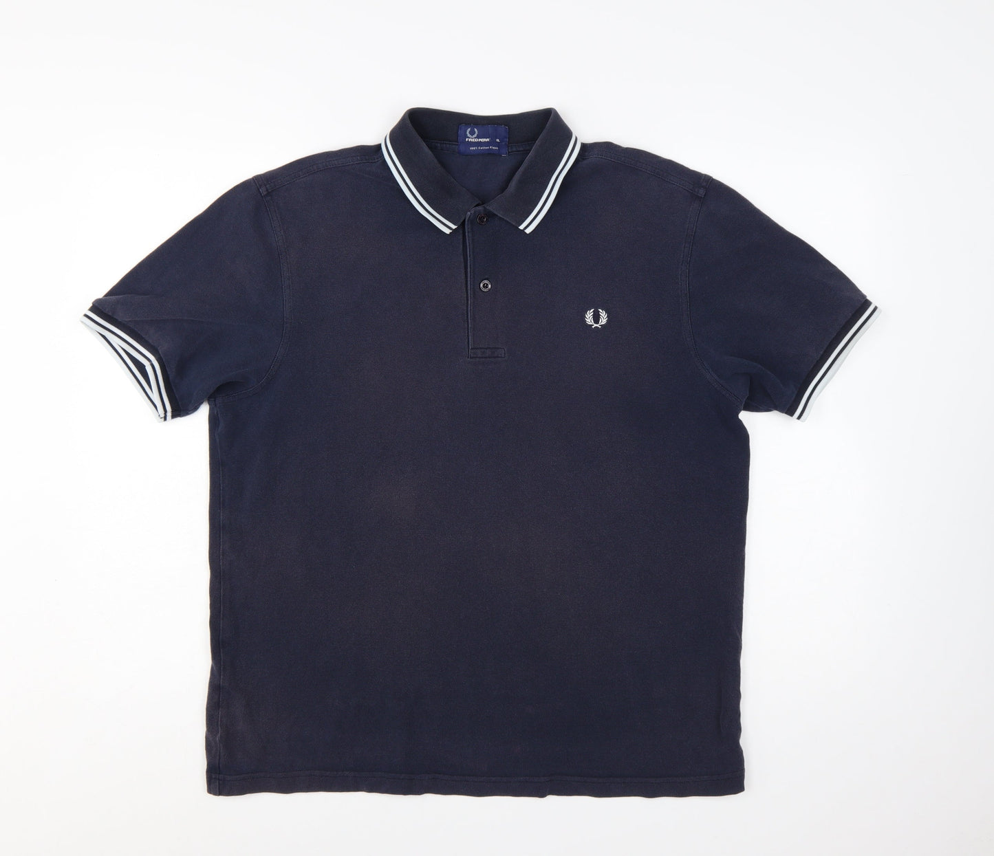 Fred Perry Men's Blue XL Cotton Piqué Polo Shirt