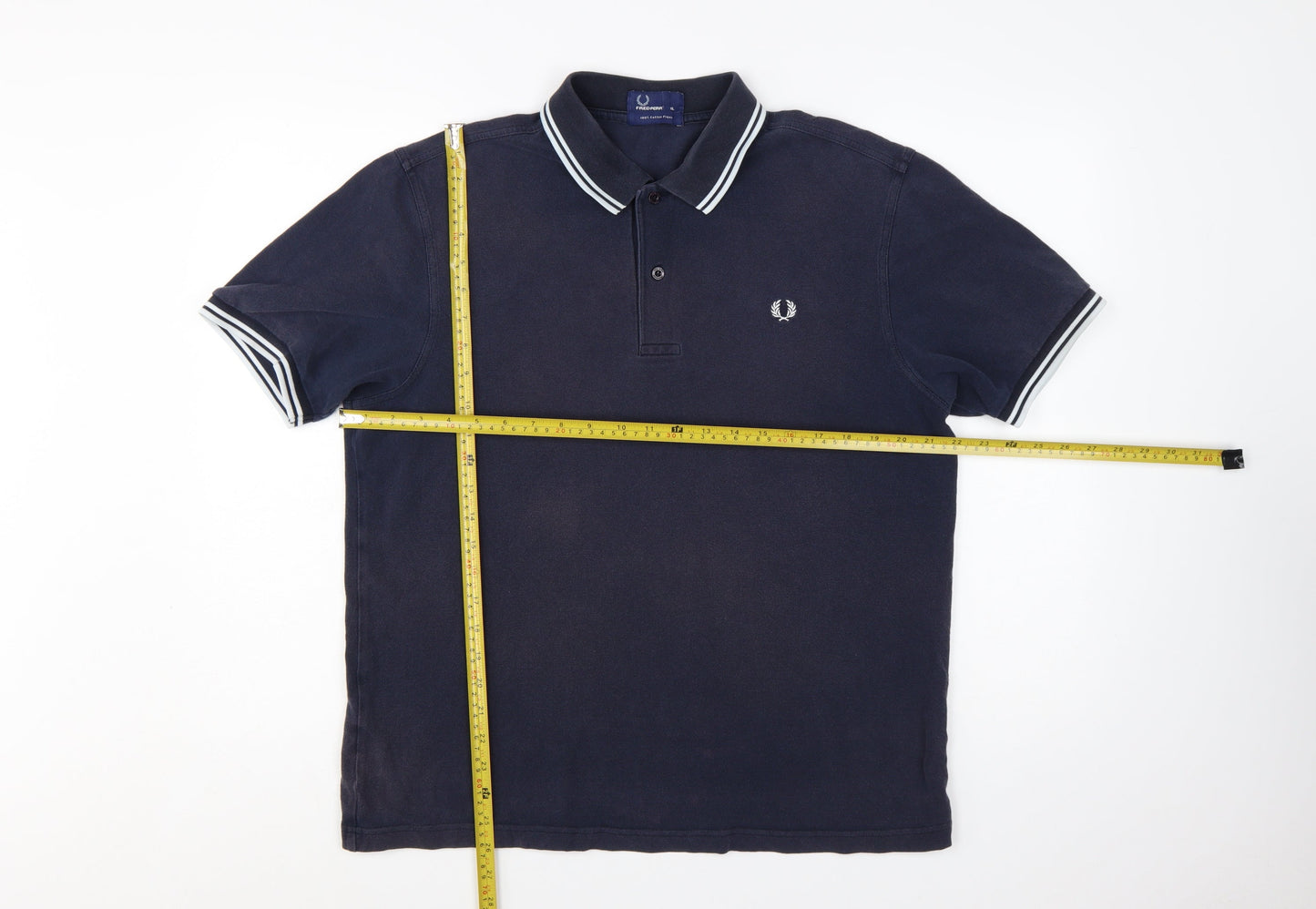Fred Perry Men's Blue XL Cotton Piqué Polo Shirt