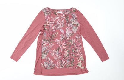 Marks and Spencer Per Una Womens Pink Floral Tunic Top Size 14