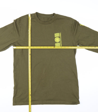 Stanley/Stella Men’s Green Long Sleeve Band Graphic T-Shirt Size M
