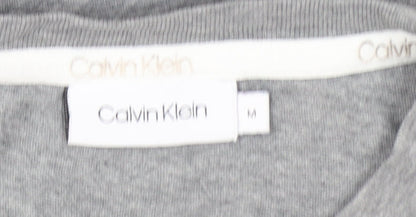 Calvin Klein Men's Grey Crew Neck Cotton T-Shirt M