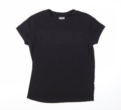 Fresh Couture Men's Black Short Sleeve Crew Neck T-Shirt Size S
