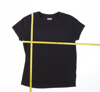 Fresh Couture Men's Black Short Sleeve Crew Neck T-Shirt Size S