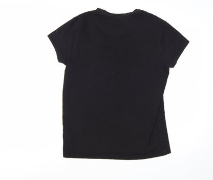Fresh Couture Men's Black Short Sleeve Crew Neck T-Shirt Size S