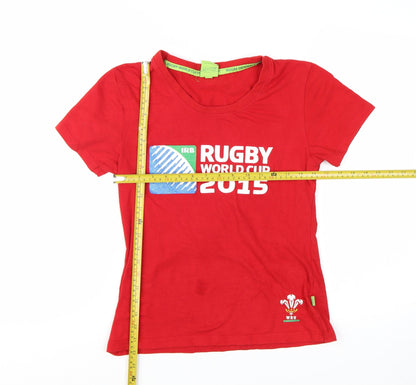 Rugby Originals Women's Red T-Shirt Size 12 Rugby World Cup 2015